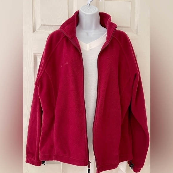 Columbia Benton Springs Full Zip Fleece Soft Pullover Pink Sweater - Picture 2 of 8